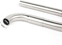 LANDEN 304 Stainless Steel Lily Pipes with Clamps for Rimless Glass Aquarium, Inflow and Outflow Set (Pipe Diameter 16mm)