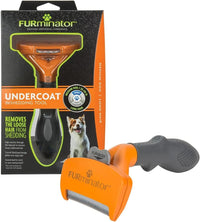 FURminator Large Dog Undercoat deShedding Tool for Long Hair – Essentials for Dogs - long hair - new model / Medium