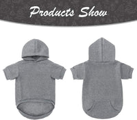Dog Hoodie for Large Medium Small Dogs - Grey / X-Small - image 4