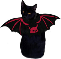 Pet Cat Bat Wings for Halloween Party Decoration - Small / Red Ghost