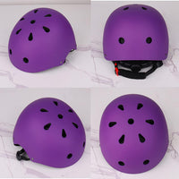 Adjustable Kids Helmet with Knee Pad, Elbow Pads & Wrist Guards - purple / Small( 3- 8 years ) - image 2