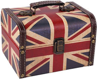 WaaHome Treasure Box 7.1'' British Flag Decorative Wooden Jewelry - UK Flag
