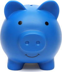 XDRELEC Piggy Bank for Kids Unbreakable Plastic Money Bank Dark Blue – Fun for Kids & Family - Dark Blue / Medium - image 2