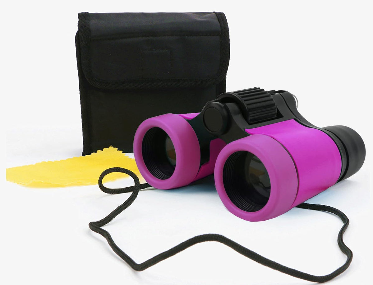 Scotamalone Kids Toy Binoculars Shock Proof for Age 3-12 Years Old - purple / one pc (Pack of 1)
