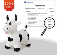 HotMax Bouncy Cow Hopping Horse Toys - White Cow - image 4
