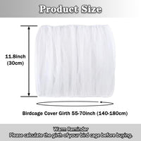 Adjustable Bird Cage Netting - White / Circumference 55″-71″, height 11.8″ - image 2
