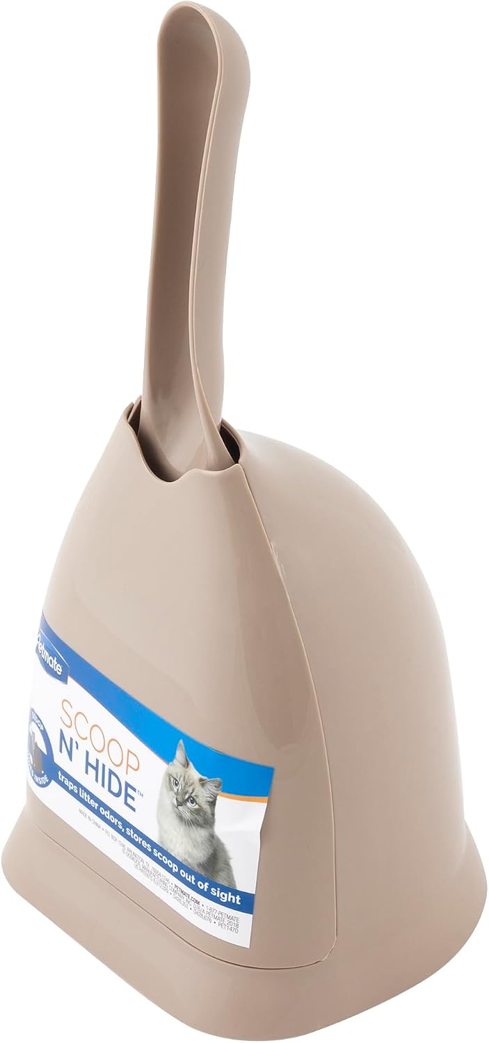 Petmate Scoop N' Hide Cat Litter Scoop with Discreet Holder - Titanium / One Size - image 4