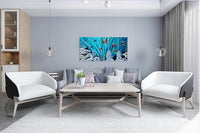 SYGALLERIER Fish Metal Wall Art Hand Crafted Large 3D Sea Life Pictures Modern Abstract Coastal Aluminum Artwork Contemporary Sculpture for Living Room Bedroom Dinning Decor