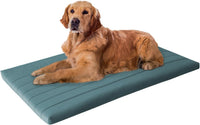 BALANCE Dog Crate Bed, Orthopedic Dog Bed Pad with Waterproof Liner, Washable Crate Foam Pet Mat - Powder Blue / 48.0"L x 30.0"W x 2.0"Th