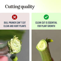 Ultra Sharp Pruning Shears Hedge Clipper – Cuts 3X Easier, Dual-Size Opening, Weak Hand Arthritis Clippers, Rust-Resistant Pruner, Effortlessly Cuts