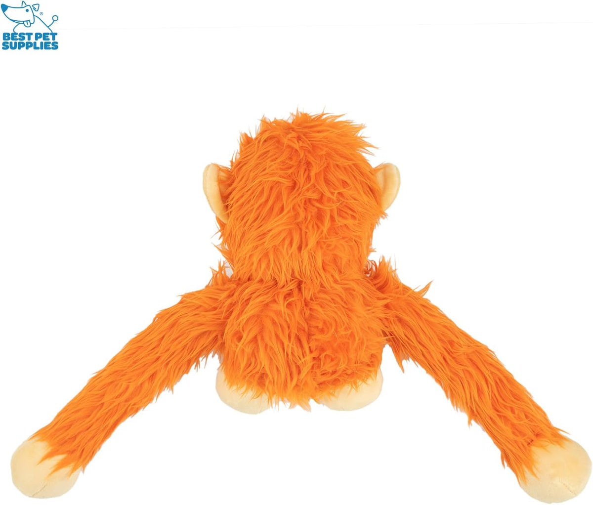 Best Pet Supplies Bunny Buddy Squeaky Plush Dog Toy, Beige - O-Hug-Atan (Orange) / Large - image 2