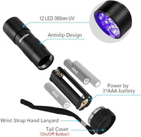 morpilot Mini UV Blacklight Flashlight - 2 Count (Batteries Not Included) - image 4