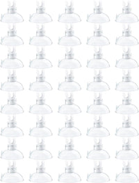 Pawfly Aquarium Suction Cup Clips for Standard 3/16" ID Airline - Clear / 40 Pack