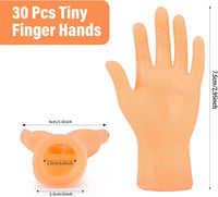 30 Pcs Tiny Finger Hands, Mini Fingers Funny Hand Puppets for Parties – Fun for Kids & Family - image 2