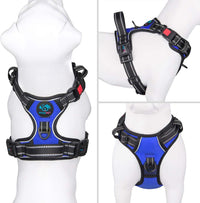 PHOEPET No Pull Dog Harness Medium Reflective Front Clip Vest - Extra Small / Royal Blue - image 2