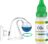 Pawfly Glass CO2 Drop Checker for Aquarium CO2 Indicator for Planted - 1 pc