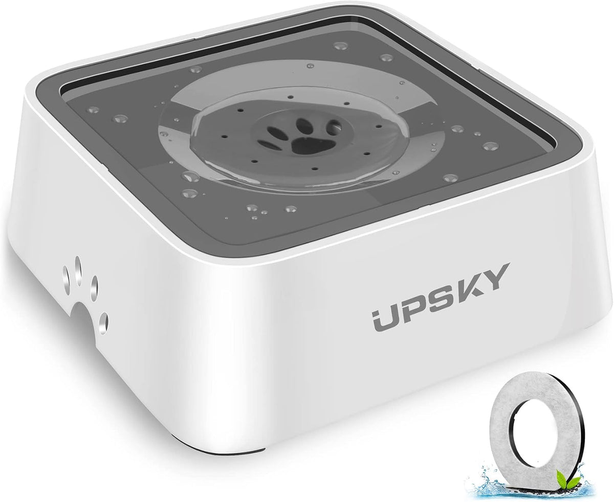 UPSKY No Spill Pet Water Bowl - Grey / 70oz