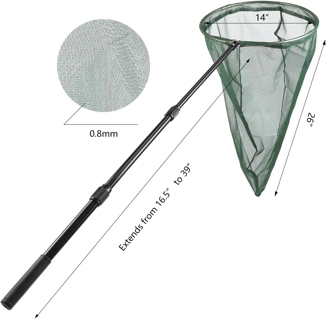 Professional Insect and Butterfly Net with 14" Stainless Ring - image 2