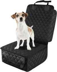 Waterproof Front Seat Car Cover - black