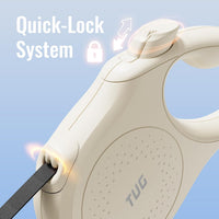 TUG Quest Retractable Dog Leash, 360° Tangle-Free - Cream / Large - image 3