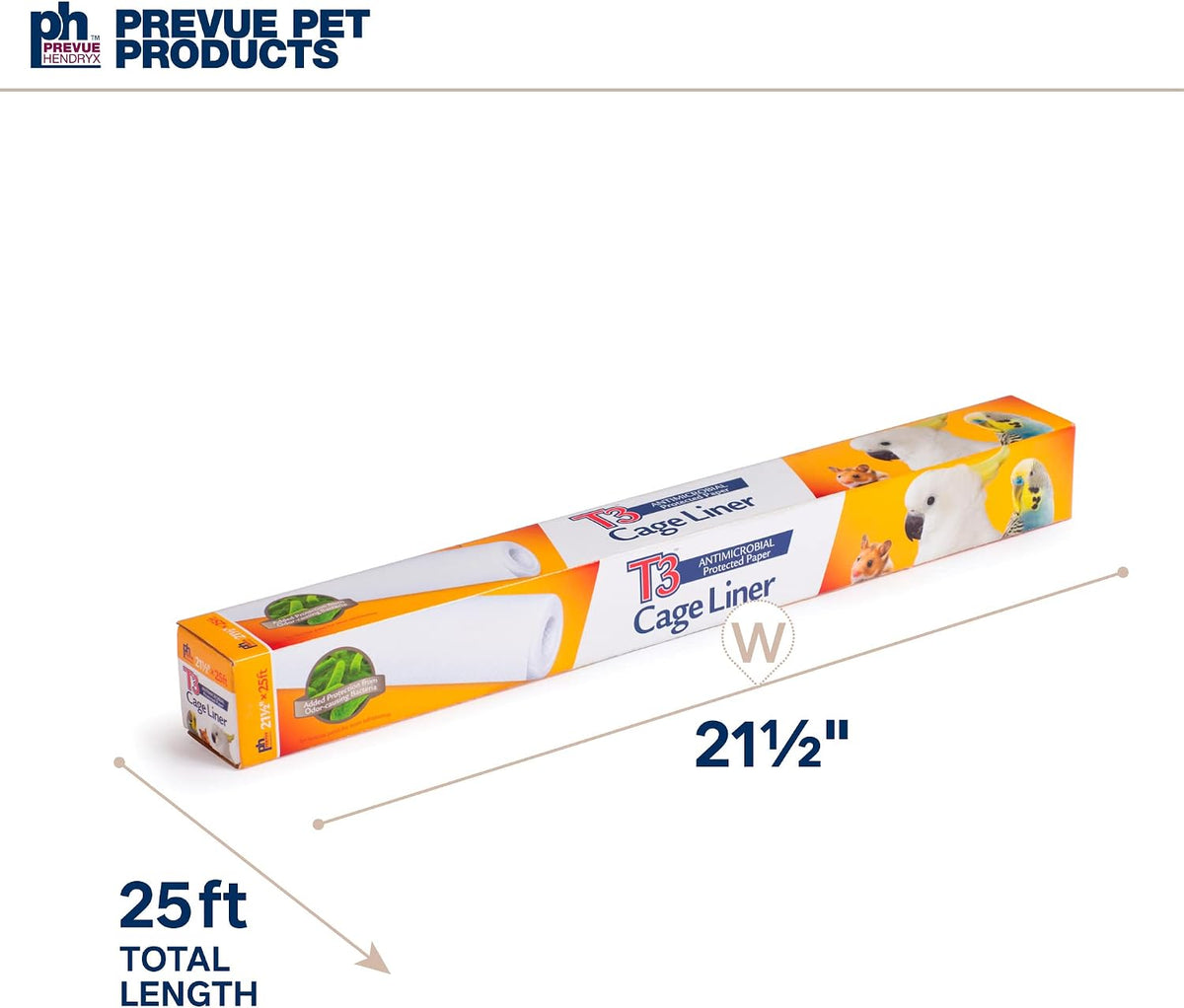 Prevue Pet Products T3 Cage Liner Bird Cage Accessories - 21.5 in / 25 ft - image 2