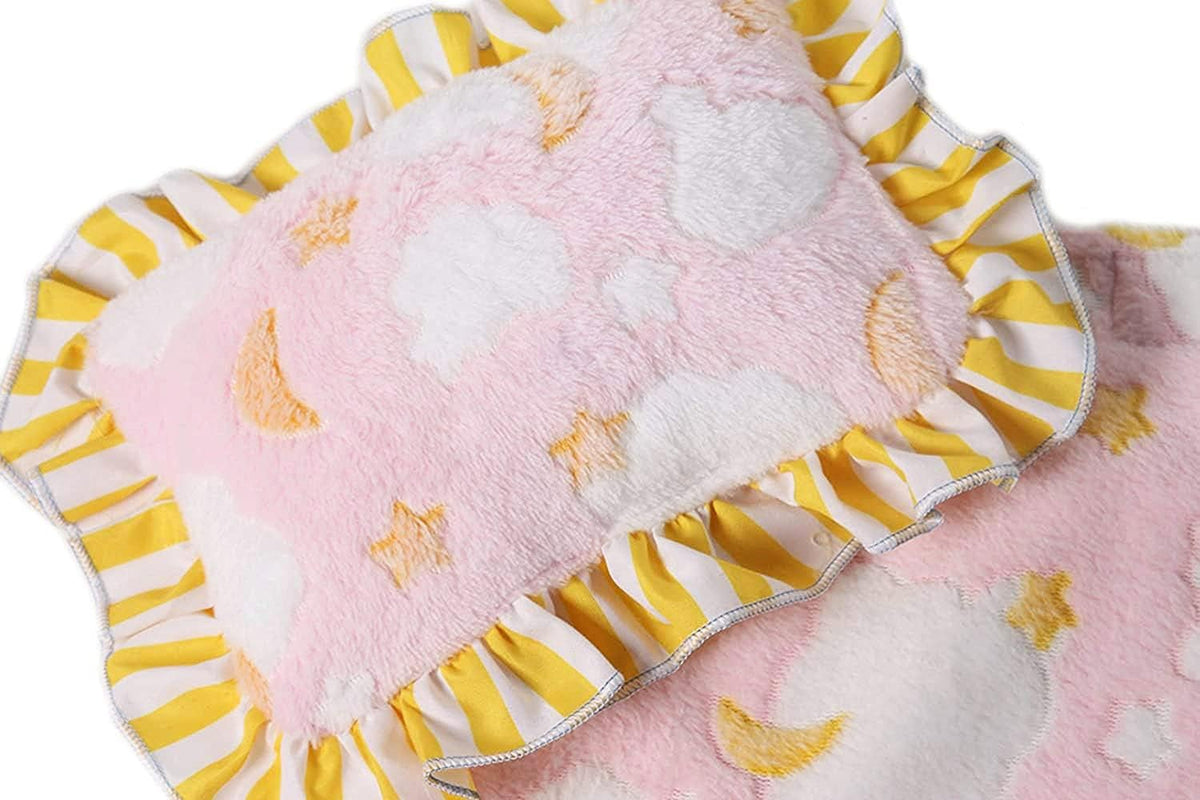 Baby Whitney pink clouds doll blanket and pillow set - view 4