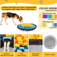 SZEE Snuffle Mat for Dogs - Yellow and Blue - image 3