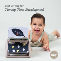 Taf Toys black and white rattling spinning book with mirror for newborns - view 2
