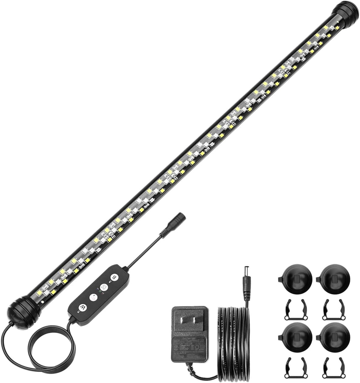 SEAOURA Submersible Led Aquarium Light for Fish Tank with Timer - 18.9 in for 20-35inch tank