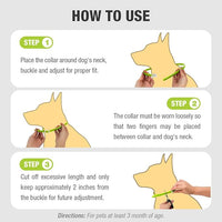 EcoVenger Flea & Tick Collar Repellent 2-Pack Green, Fits Both Dogs & Cats, Built-in Pant-Based Formula Strong Repellency Slow Release, Lasting Deterrence and Protection, Pleasant Aroma, Waterproof