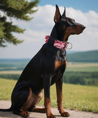 Dog Collar for Large Dogs, with Handle 2" Wide Heavy Duty - Camo Pink / L - image 4