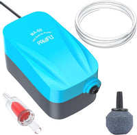 Pawfly Aquarium 15-40 GPH Compact Air Pump Quiet Oxygen Aerator Pump - 3-20 Gallon / Basic