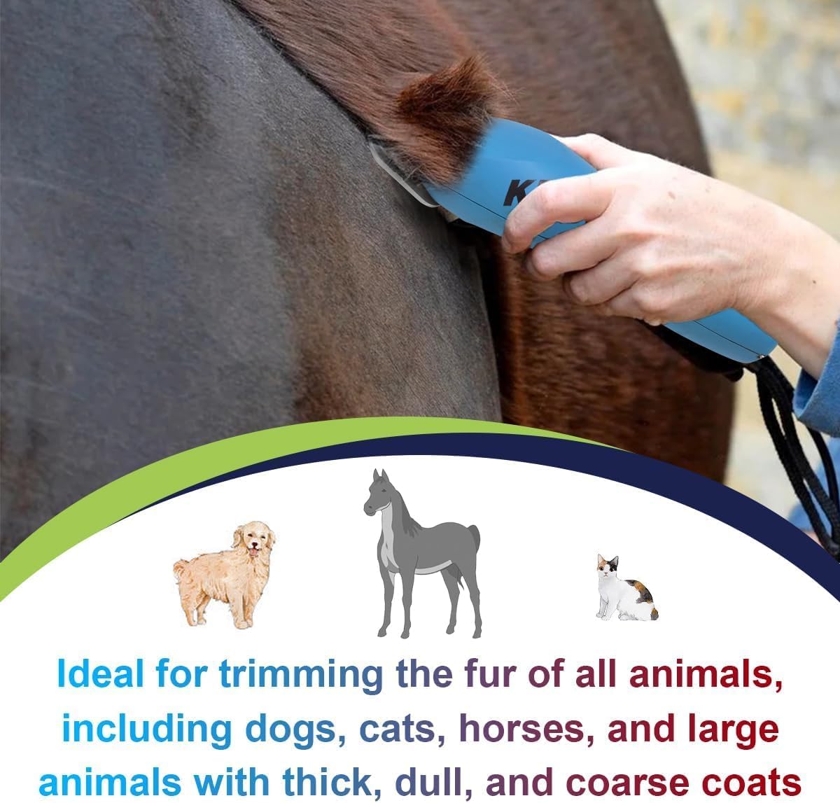 10# Dog Grooming Ceramic Blades, Compatible with Andis, Oster A5 - 10W+7FW+5FW+4FW(1.5-9.5mm) / Silver - image 3