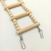 Bird Ladder Bridge, Wooden Pet Hamster Climbing & Swing Toys - 12 Steps - 27.5 × 3.14 Inch - image 4