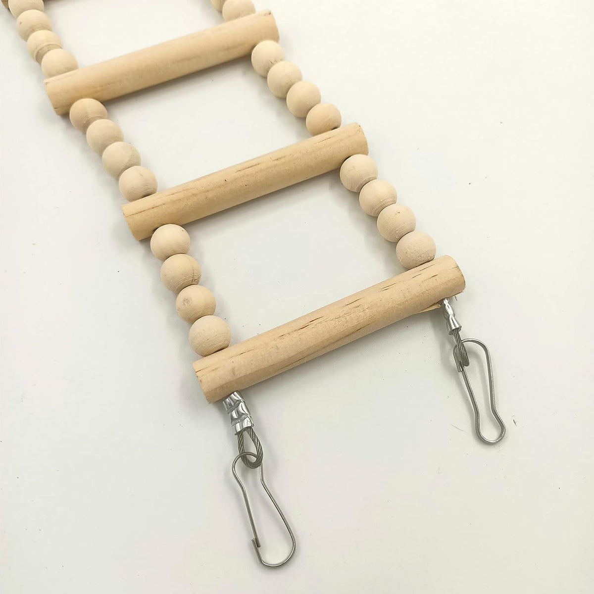 Bird Ladder Bridge, Wooden Pet Hamster Climbing & Swing Toys - 12 Steps - 27.5 × 3.14 Inch - image 4