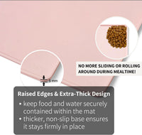 Non-Slip Waterproof Pet Feeding Mat - Medium, 20 x 12 Inch / Light Peach - image 3