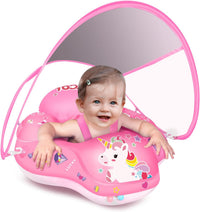 Baby Pool Float with Canopy UPF50+ - Small / unicorn