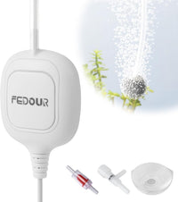 FEDOUR Mini Whisper Aquarium Air Pump