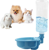 VANNON Gravity Pet Water Bowl, Grey - 23oz / B-Blue