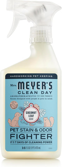 Mrs. MEYER'S CLEAN DAY Pet Stain & Odor Fighter - Coconut Leaf / 16 Fl Oz (Pack of 1)