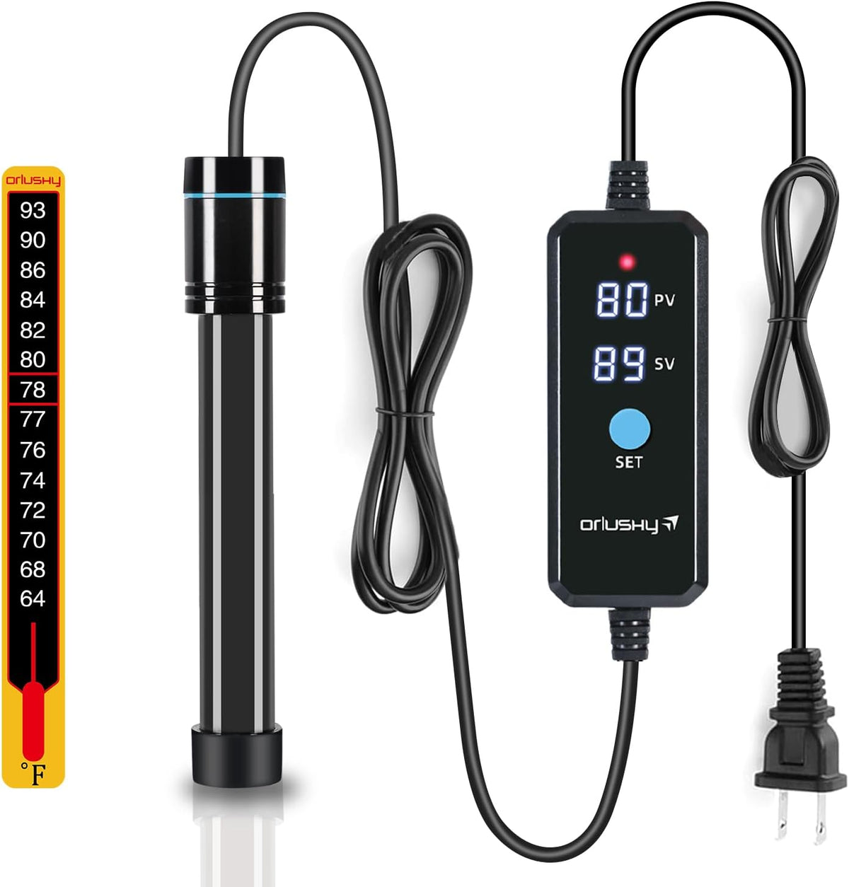 Orlushy Submersible Aquarium Heater - R100