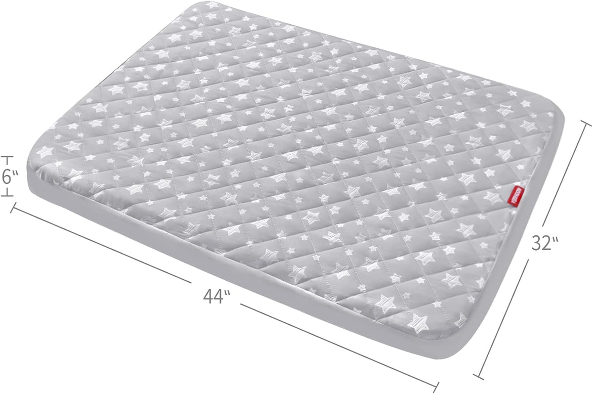 Waterproof Dog Bed Covers Replacement Lovely Grey Star Print - Grey Star / 32 x 44 x 6 inch - image 2