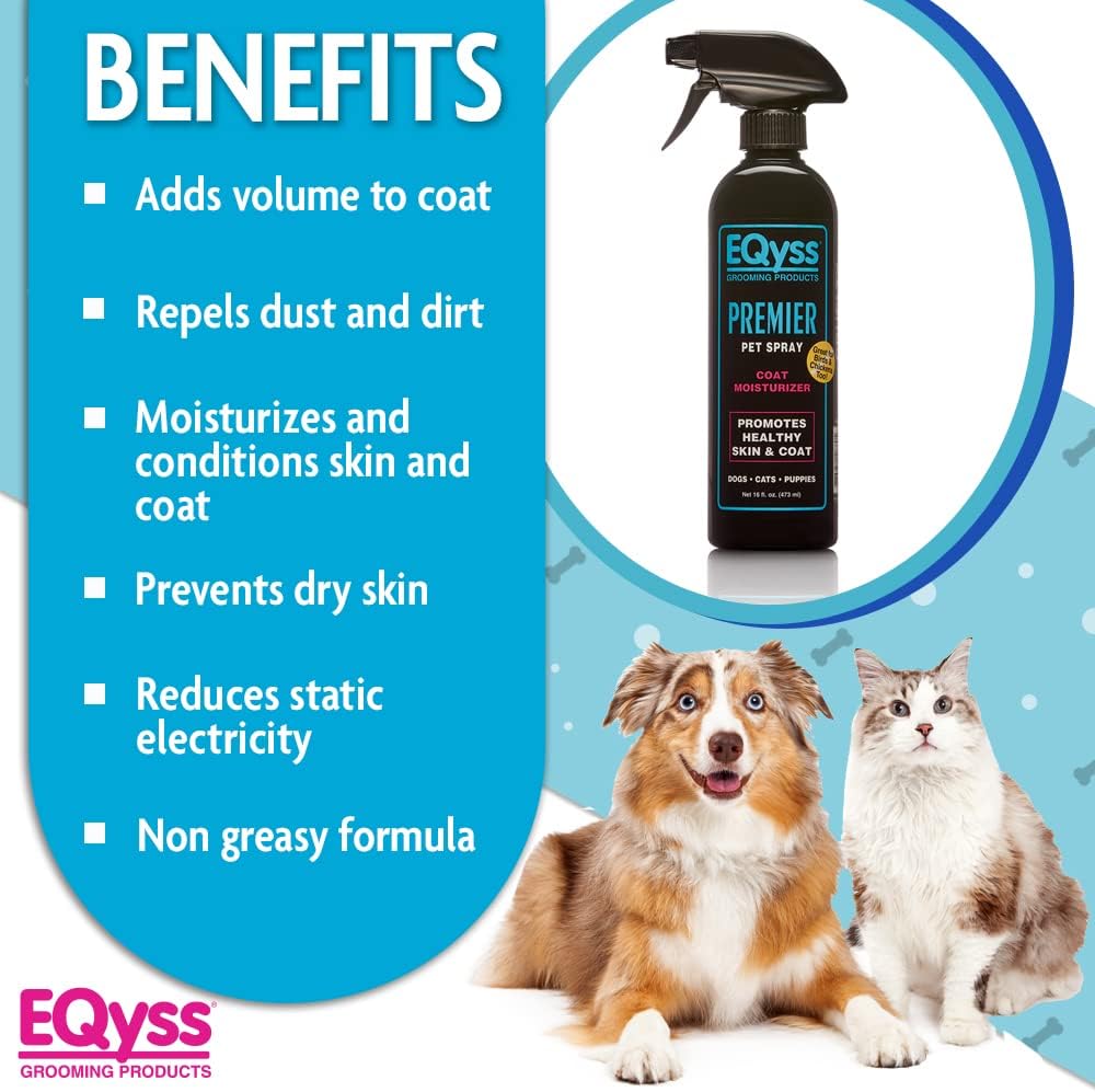 EQyss Premier Pet Spray - Moisturizes & Conditions for Healthy Skin & Coat, Non - greasy, Repels - 16-Ounce - image 3