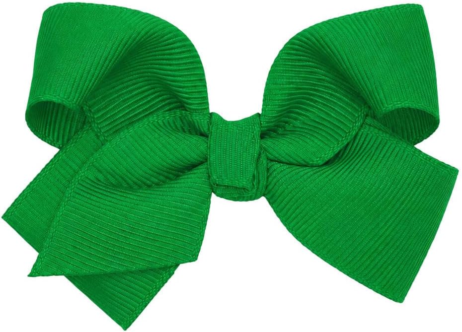 Motique Accessories 4 inch dusty rose grosgrain hair bow for girls on a metal alligator clip