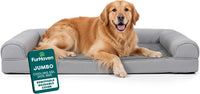 FurHaven Orthopedic Dog Bed for Large Dogs - Jumbo / Gray