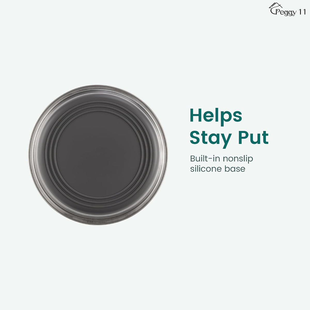 Nonslip Stainless Steel Dog Bowls, 3.8 US Cup Each - 3.8 Cup - image 2