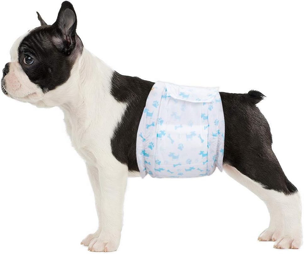 Male Dog Diapers Absorbent Belly Bands for Male Dogs S – Essentials for Dogs - Male Wraps-S-24pc