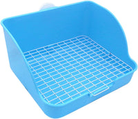 Rat Litter Box, 10"x8" Corner Litter Box - Blue