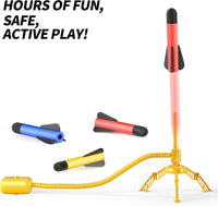 TEMI Rocket Launcher for Kids, 12 Foam Rockets and Launcher Pad - 12 Rockets -Toy Rocket Launcher - image 3