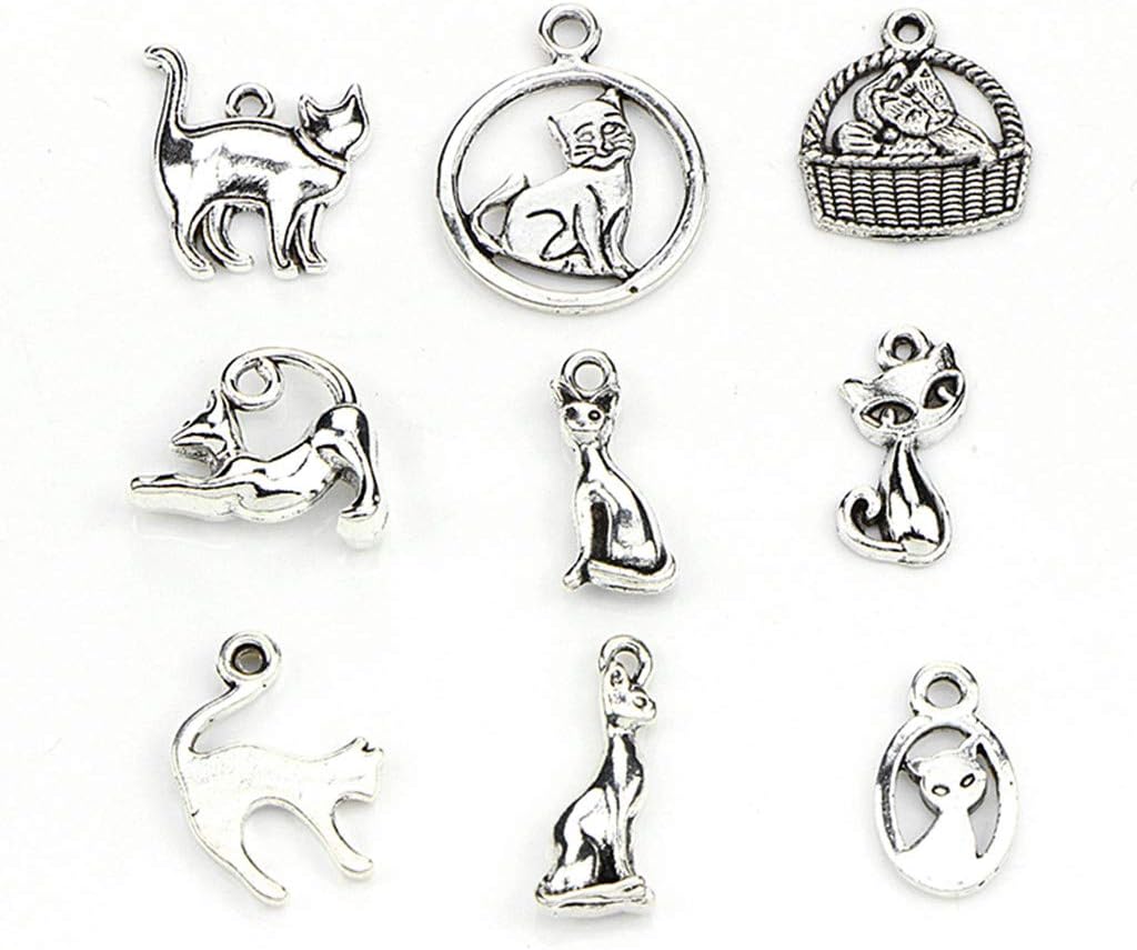 Assorted Cats Pet Charm Pendant for DIY Jewelry Making Accessaries – Essentials for Cats - image 2